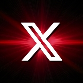 Twitter X red flare